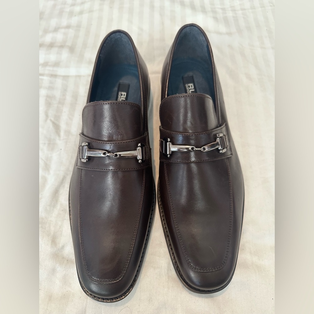 BRAND NEW Rush Gordon Rush Horsebit Loafers Brown Leather Mens US 9.5 M